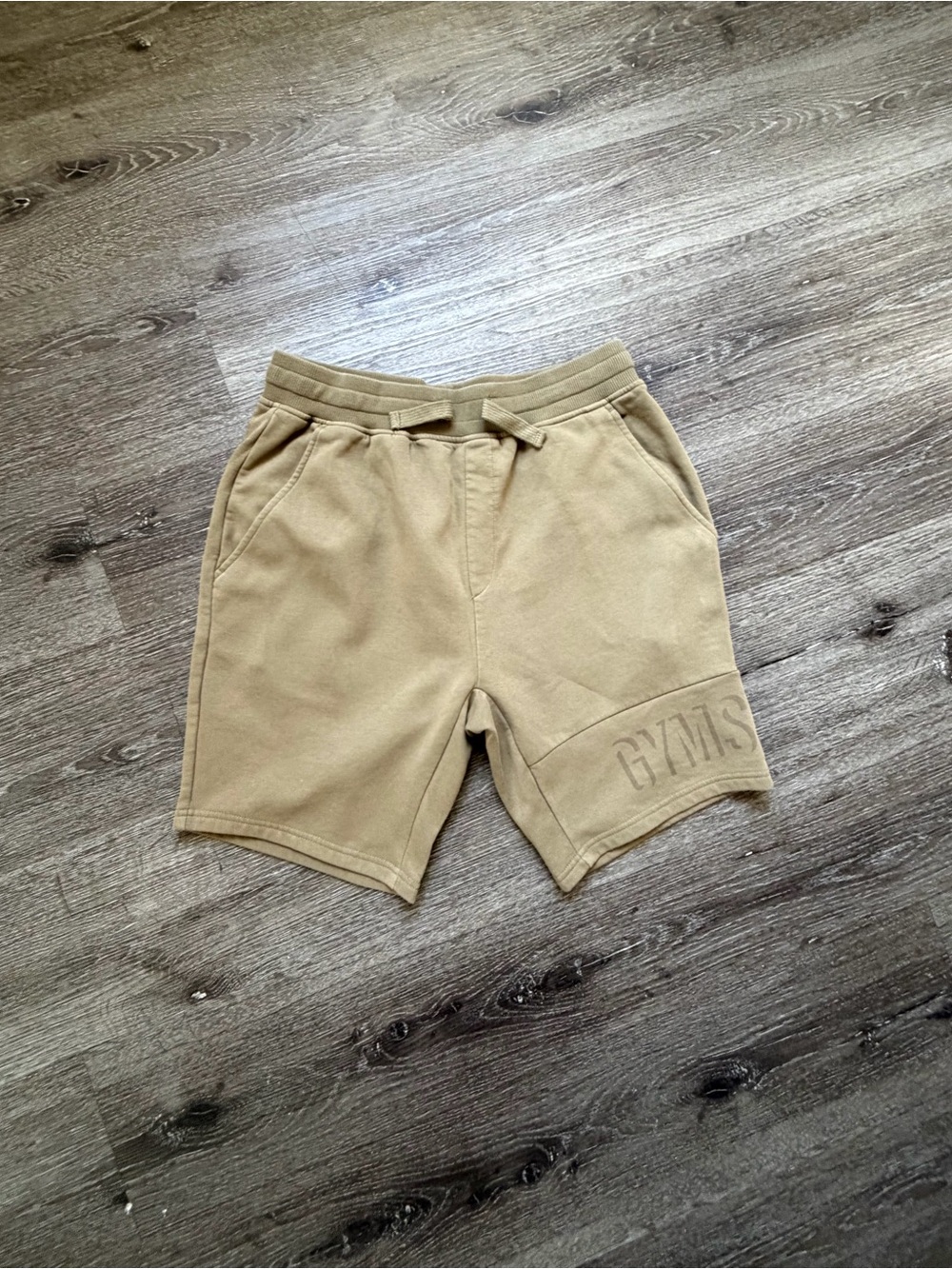 Gymshark Tan Drawstring Athletic Shorts